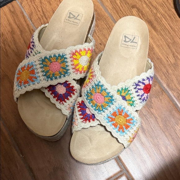 Dirty Laundry Multicolor Crochet Sandals - Picture 2 of 9